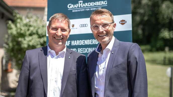 Holding-Geschäftsführung der Graf-Hardenberg-Gruppe Volker Brecht (links) und Peter Benz.