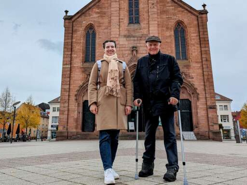 Erich Jais und Margarita Koshyl sind zwei von insgesamt drei Organisatoren eine Kundgebung auf dem Kehler Marktplatz: Am Sonntag will man vor der Friedenskirche "Gegen den aufflammenden Antisemitismus" ein Zeichen setzen. 