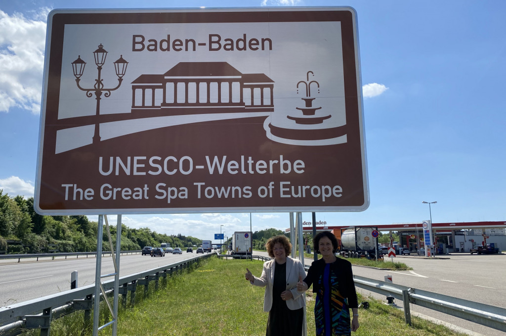 Baden-Baden Welterbe-Schild