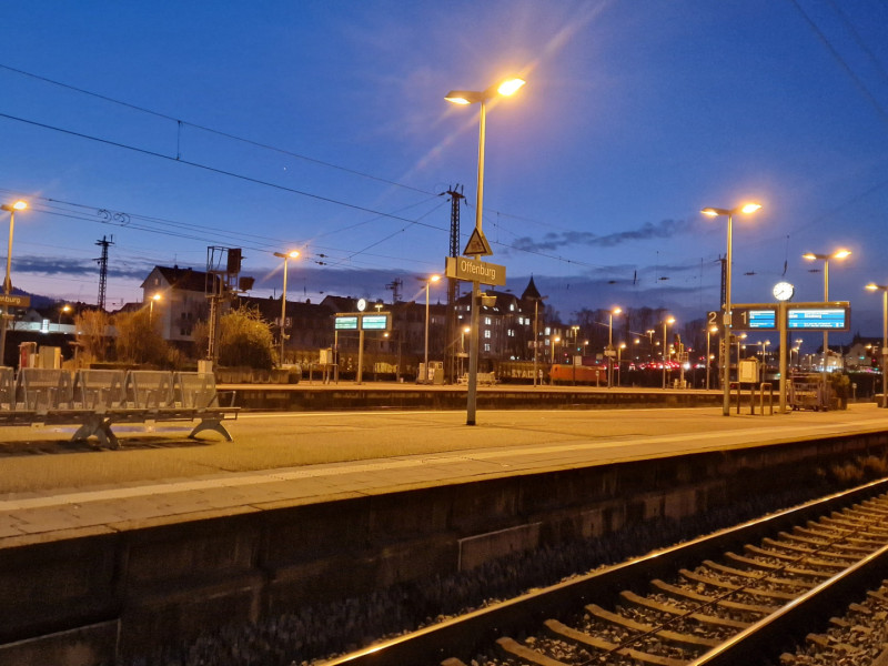 Offenburger Bahnhof bei GDL-Streik