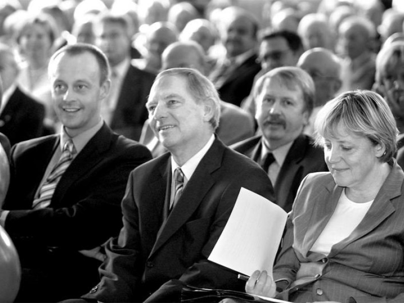 Friedrich Merz, Wolfgang Schäuble, Angela Merkel, 2009