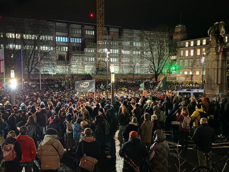 Demo gegen Rechtsextremismus, Freiburg
