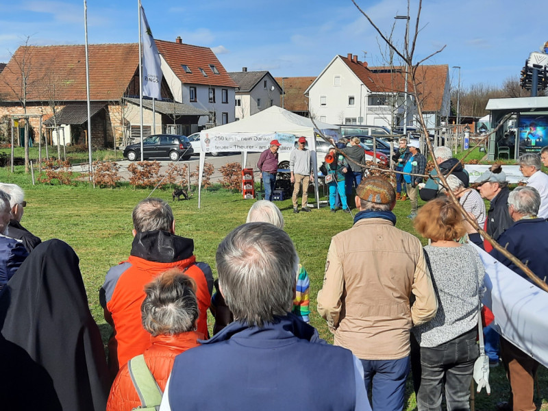 BI-Protest und Mahnfeuer in Ringsheim