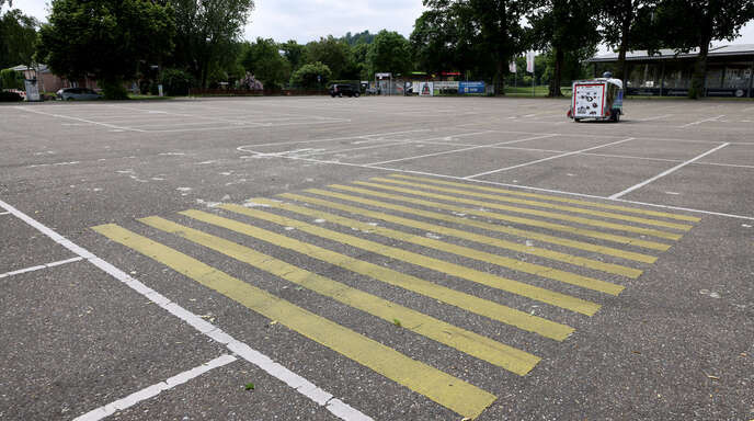 Der Parkplatz beim Renchtalstadion, der vor allem bei SVO-Spielen und Großveranstaltungen gut genutzt wird, wird ganzjährig zum Verkehrsübungsplatz.