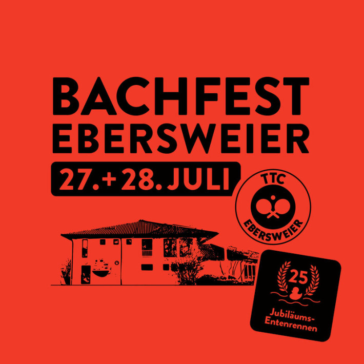 Bachfest Ebersweier 2024 mit Entenrennen