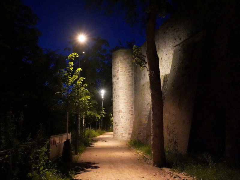 Beleuchtung Offenburger Zwingerpark
