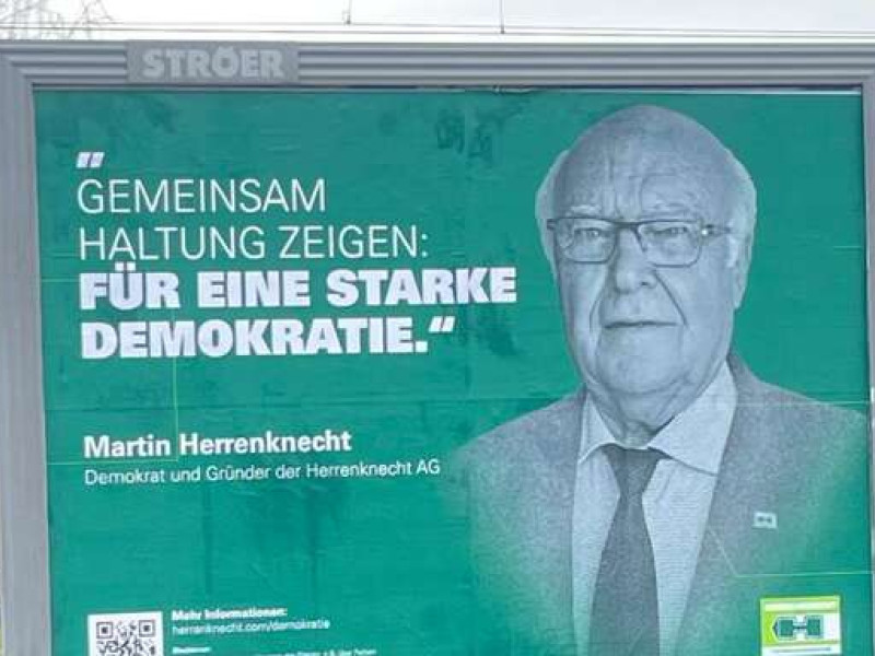 Dieses Plakat ist am Lahrer Bahnhof 