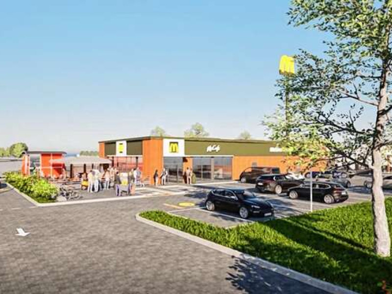 Das neue Design der Mc-Donald's-Filialen, nach dem auch das geplante Restaurant in Wolfach gebaut werden soll.